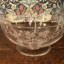 Stuart crystal bowl, etched grape tree vine pattern